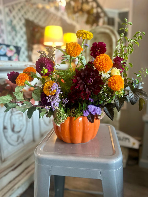 Fall Pumpkin Arrangement