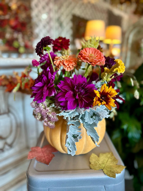 Fall Pumpkin Arrangement