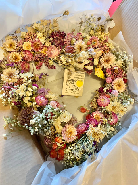 Heart Dried Flower Wreath