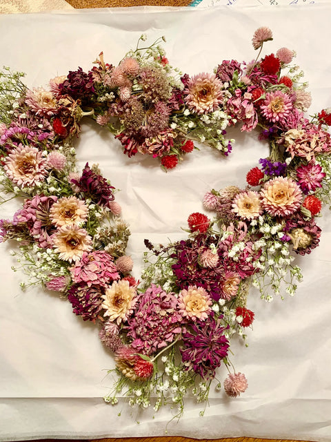 Heart Dried Flower Wreath