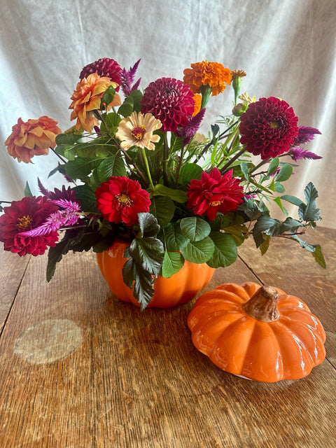 Fall Pumpkin Arrangement