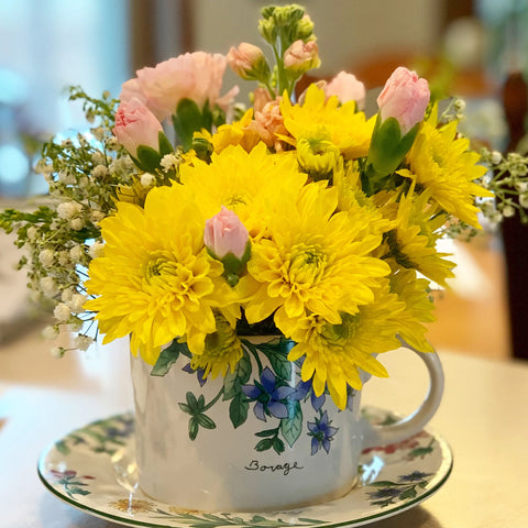 Tea Cup Bouquet