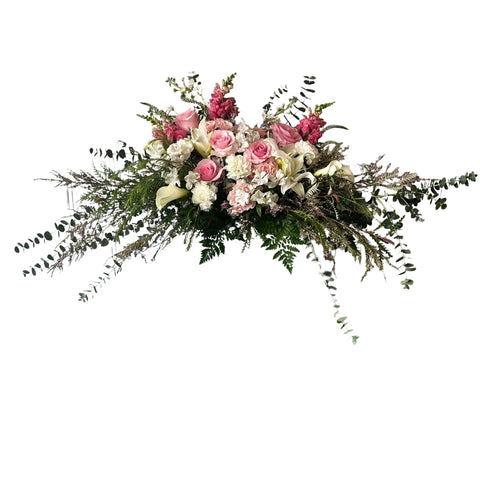 Half size casket spray