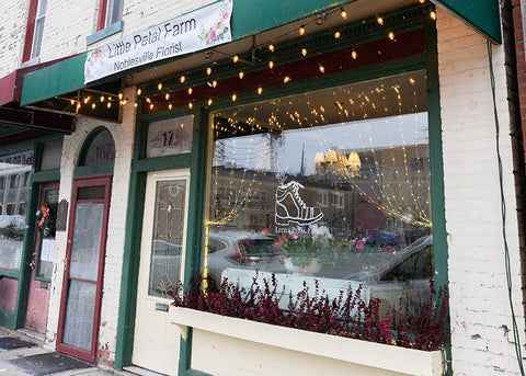 outside of Little Petal Farm in Noblesville